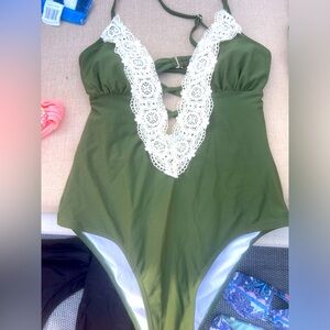 One piece swimsuit! Worn 1 time, like new!